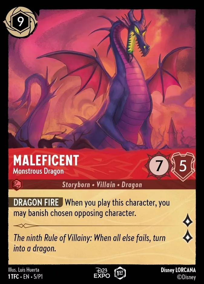 Maleficent #5 Promo Set 1 Disney Lorcana card