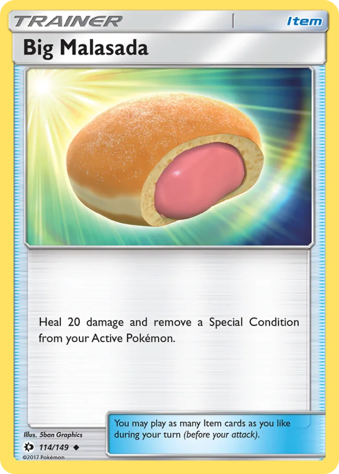 Big Malasada #114 Sun & Moon Pokemon card