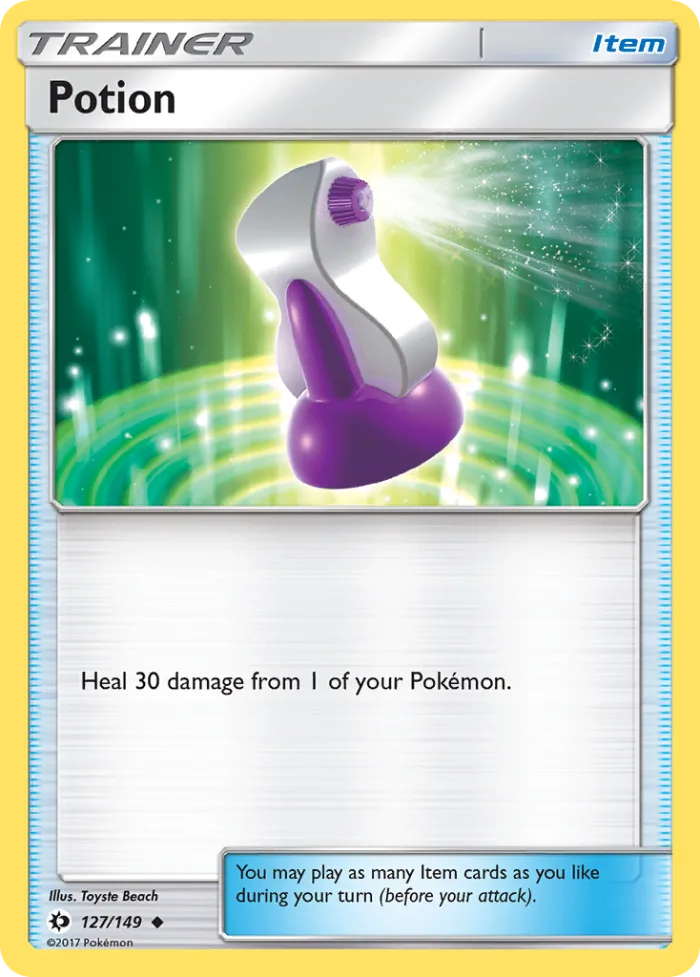 Potion #127 Sun & Moon Pokemon card