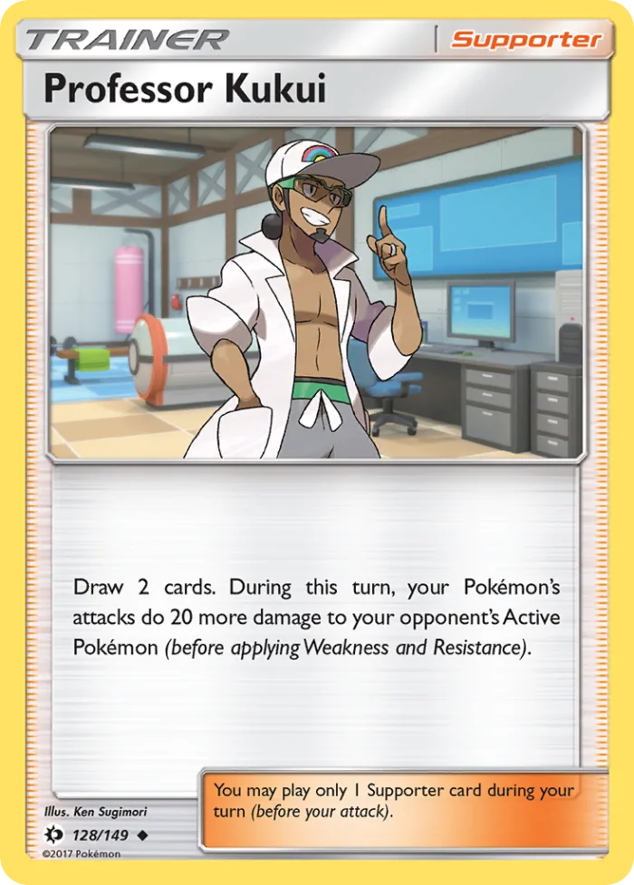 Professor Kukui #128 Sun & Moon Pokemon card