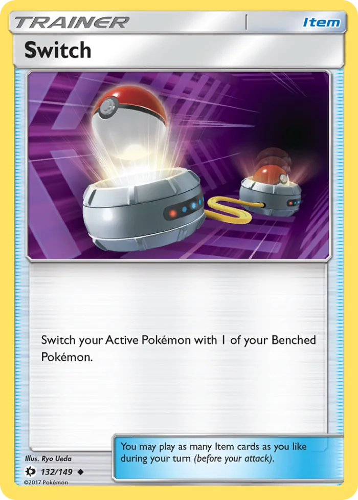 Switch #132 Sun & Moon Pokemon card