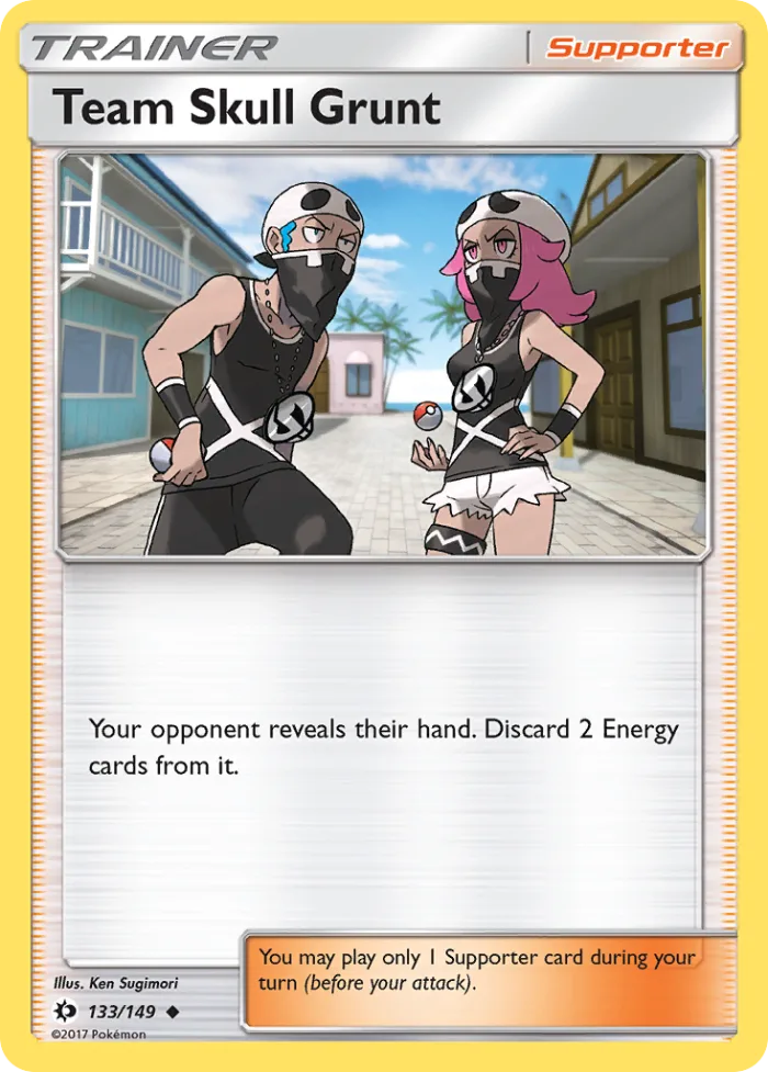 Team Skull Grunt #133 Sun & Moon Pokemon card