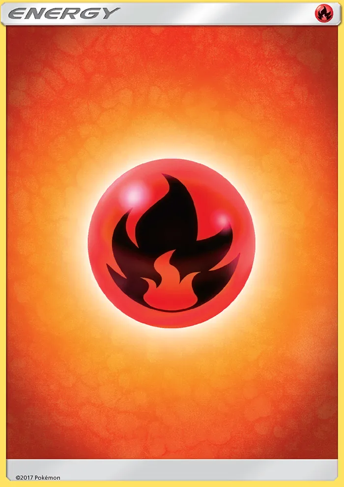 Fire Energy # Sun & Moon Pokemon card