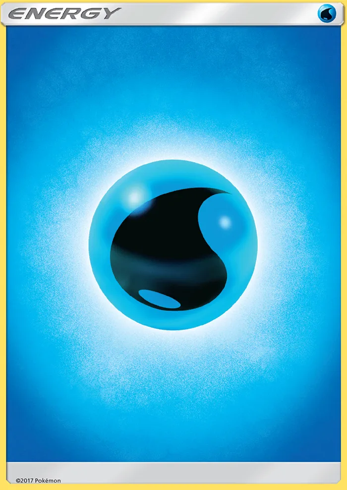 Water Energy # Sun & Moon Pokemon card