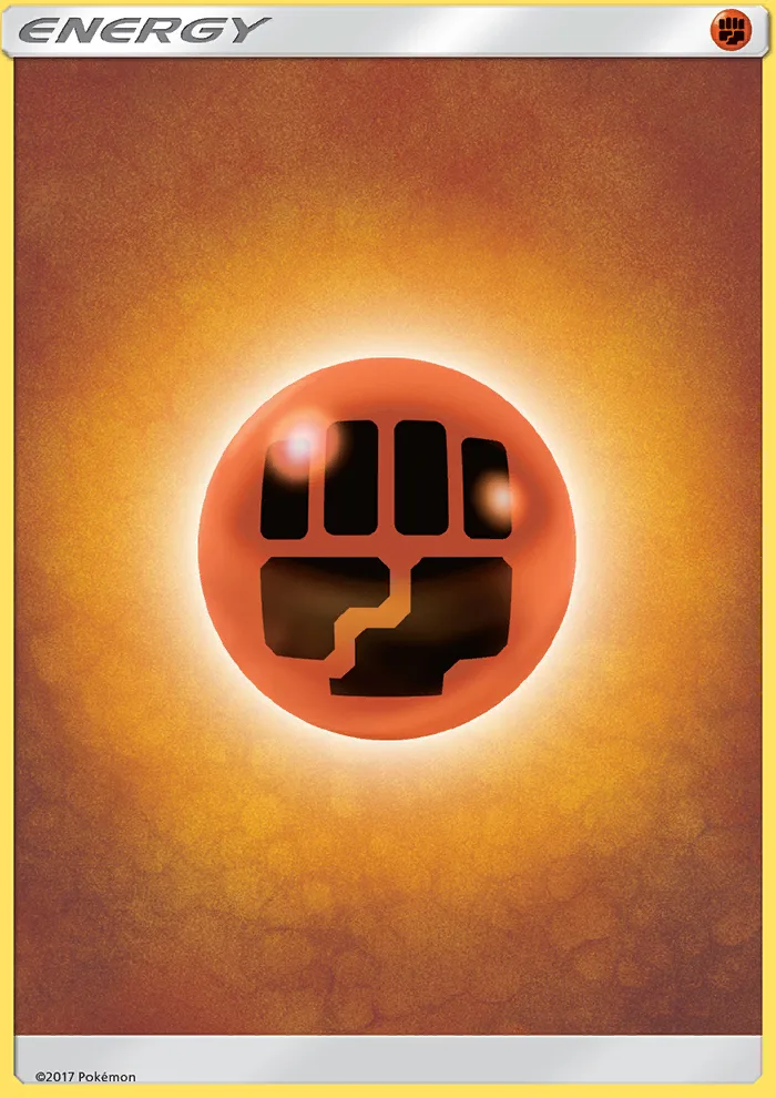 Fighting Energy # Sun & Moon Pokemon card