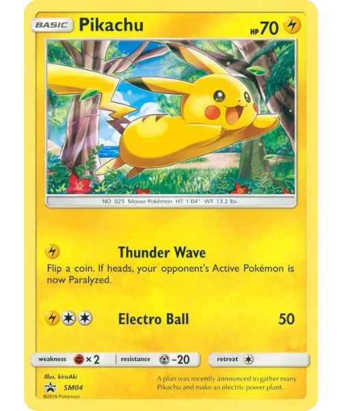 Pikachu #SM04 SM Black Star Promos Pokemon card