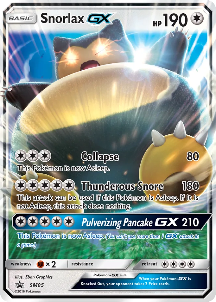 Snorlax GX #SM05 SM Black Star Promos Pokemon card