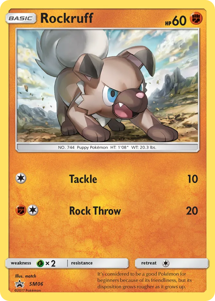Rockruff #SM06 SM Black Star Promos Pokemon card