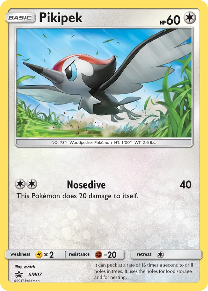 Pikipek #SM07 SM Black Star Promos Pokemon card
