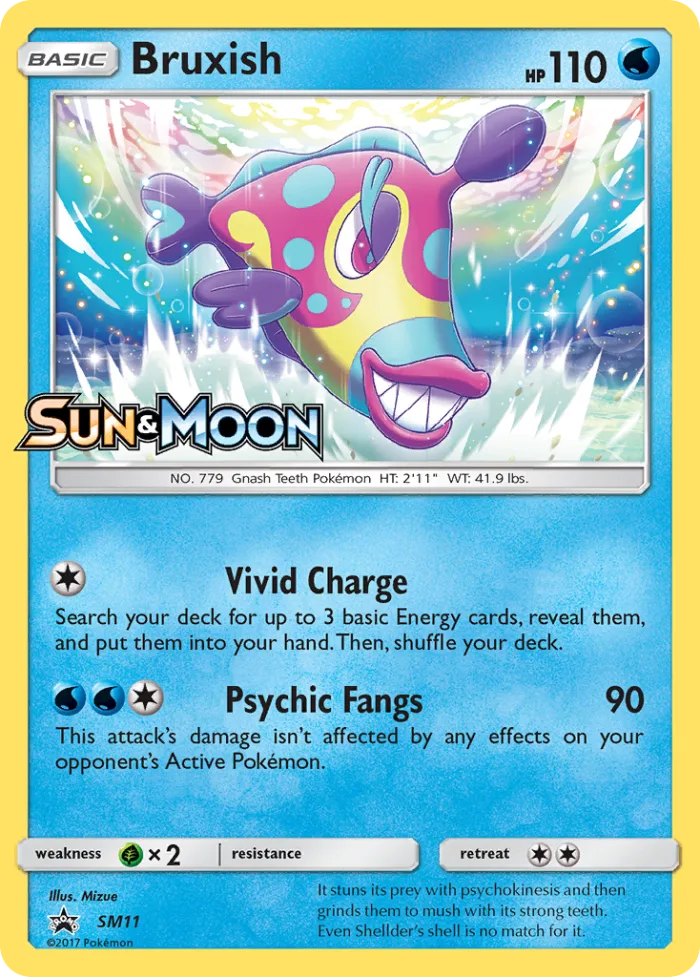 Bruxish #SM11 SM Black Star Promos Pokemon card