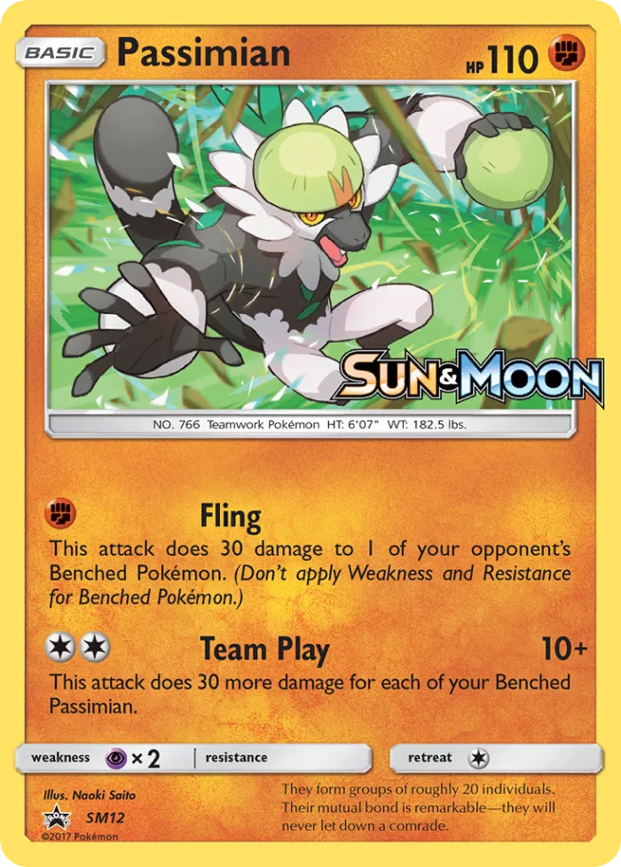 Passimian #SM12 SM Black Star Promos Pokemon card