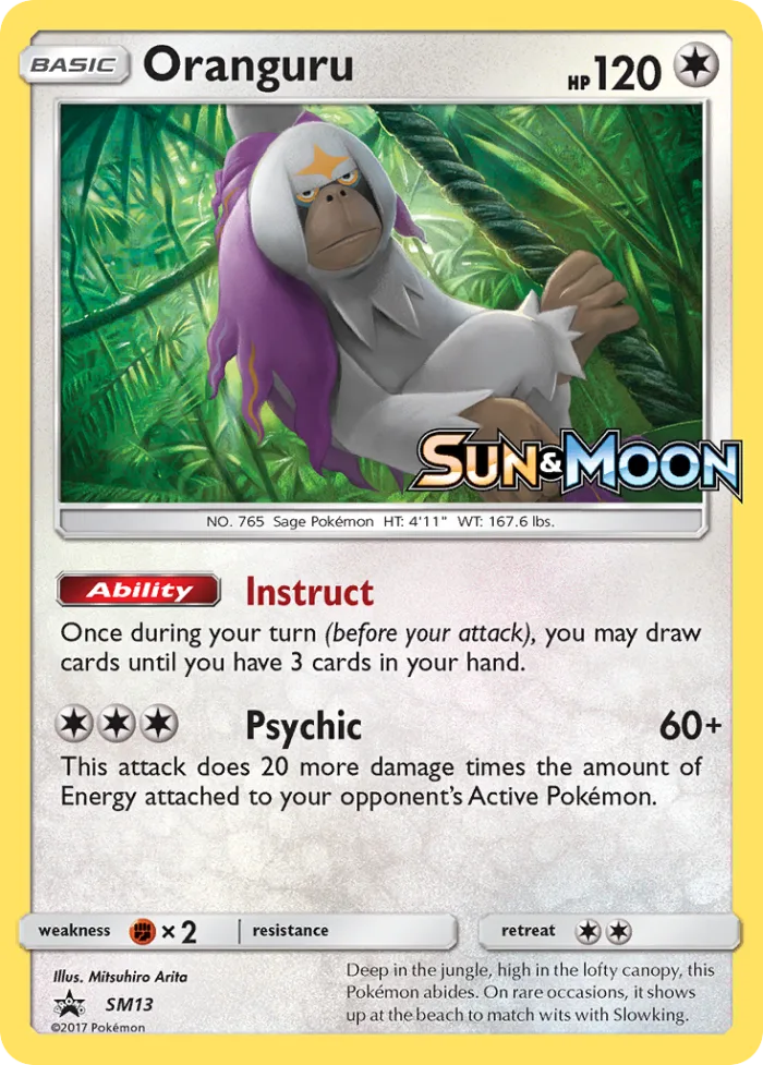 Oranguru #SM13 SM Black Star Promos Pokemon card