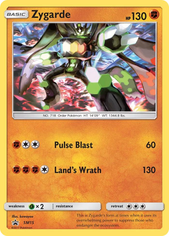Zygarde #SM15 SM Black Star Promos Pokemon card