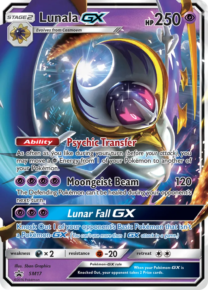 Lunala-GX #SM17 SM Black Star Promos Pokemon card