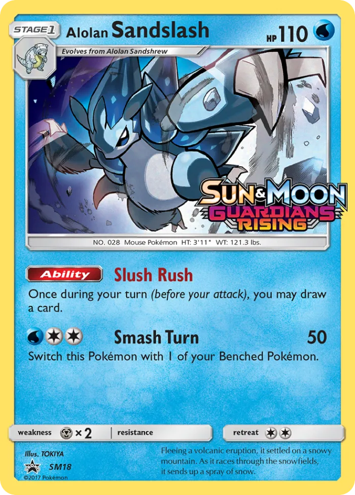 Alolan Sandslash #SM18 SM Black Star Promos Pokemon card
