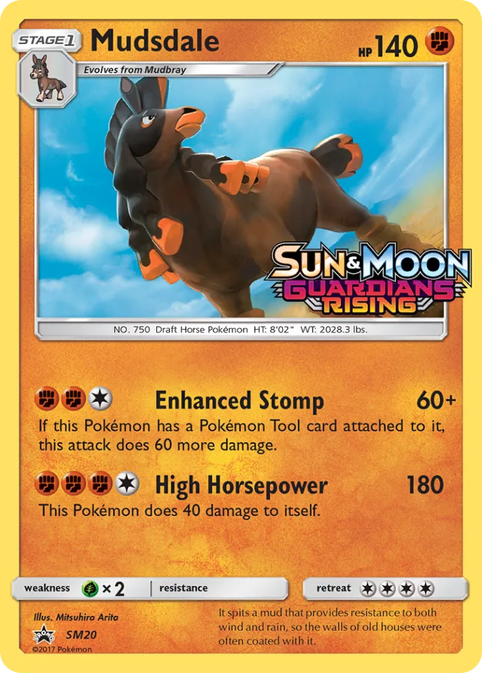 Mudsdale #SM20 SM Black Star Promos Pokemon card