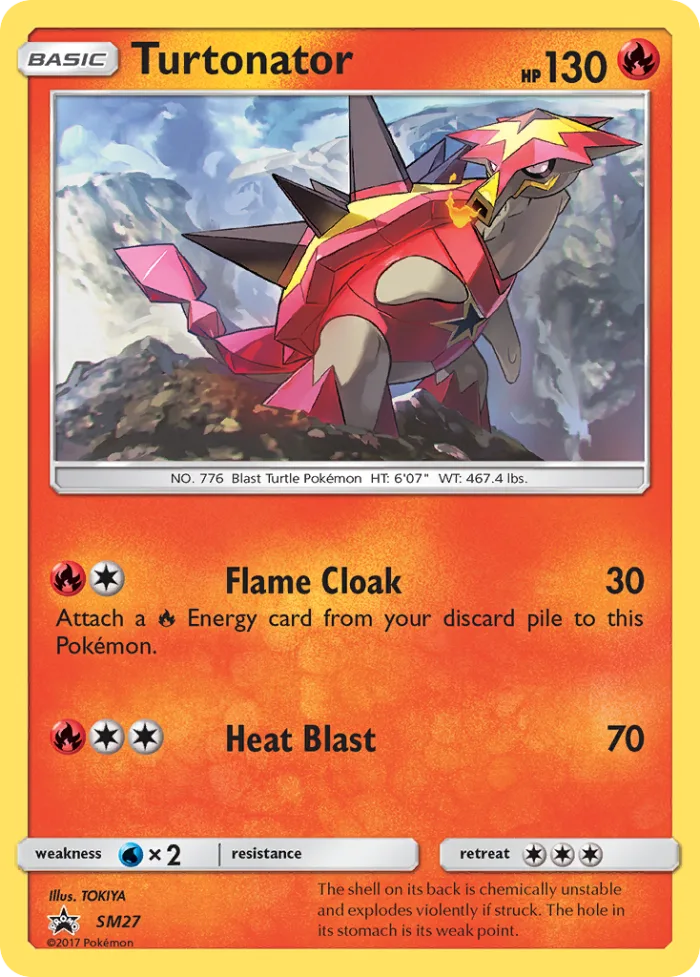 Turtonator #SM27 SM Black Star Promos Pokemon card