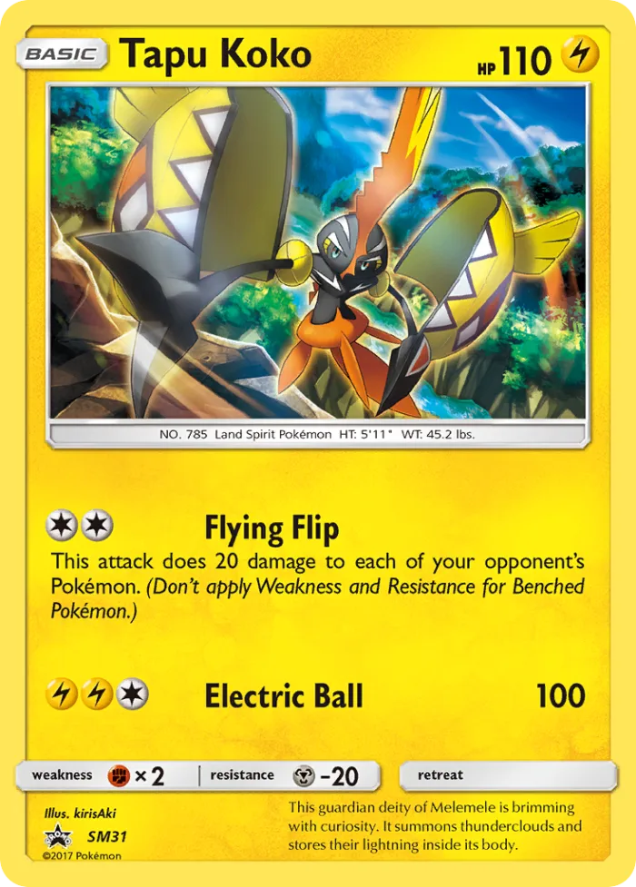 Tapu Koko #SM31 SM Black Star Promos Pokemon card