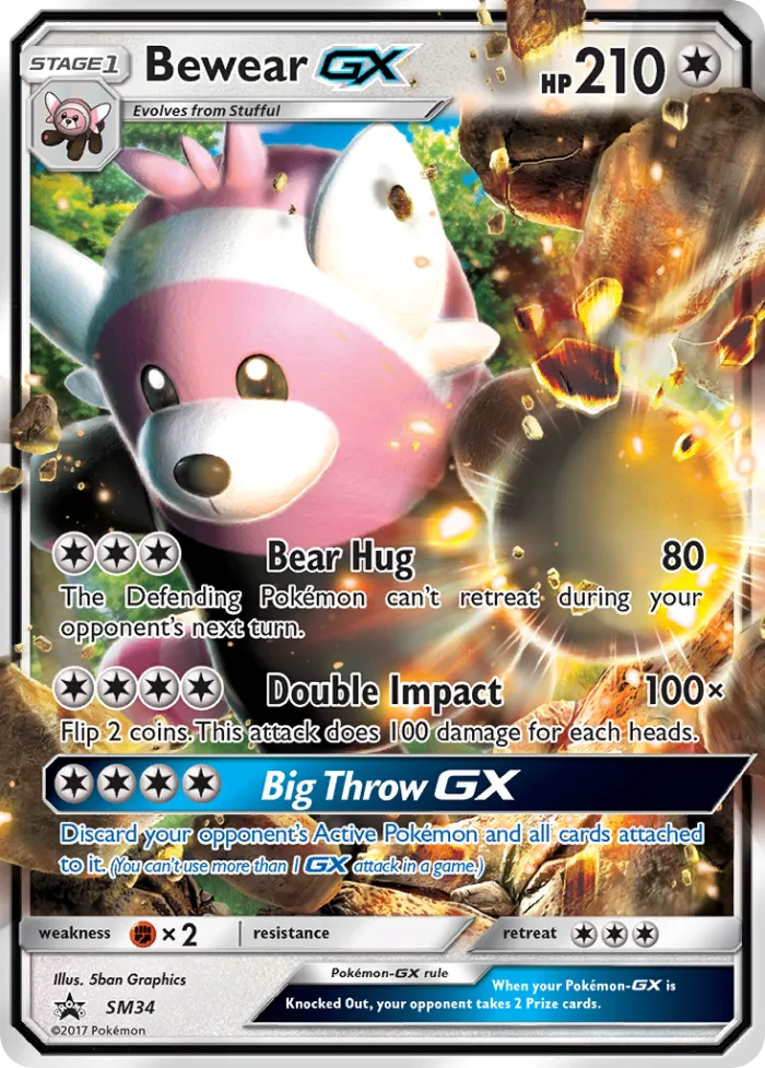 Bewear-GX #SM34 SM Black Star Promos Pokemon card