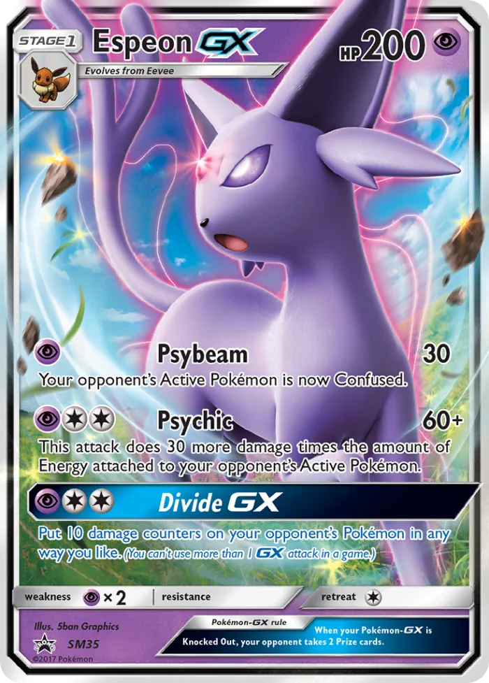 Espeon-GX #SM35 SM Black Star Promos Pokemon card