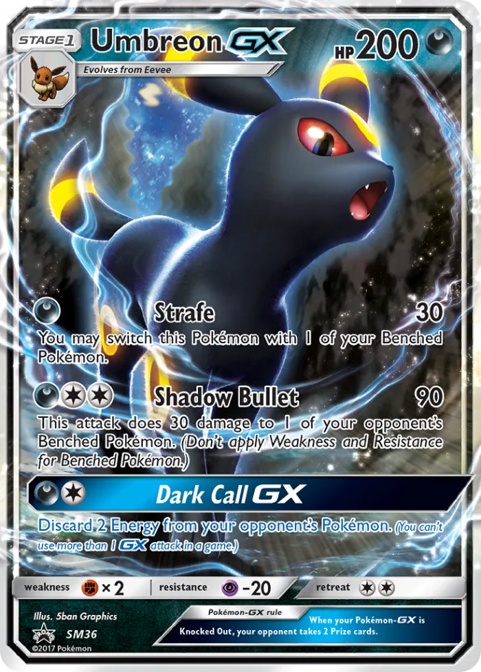 Umbreon-GX #SM36 SM Black Star Promos Pokemon card