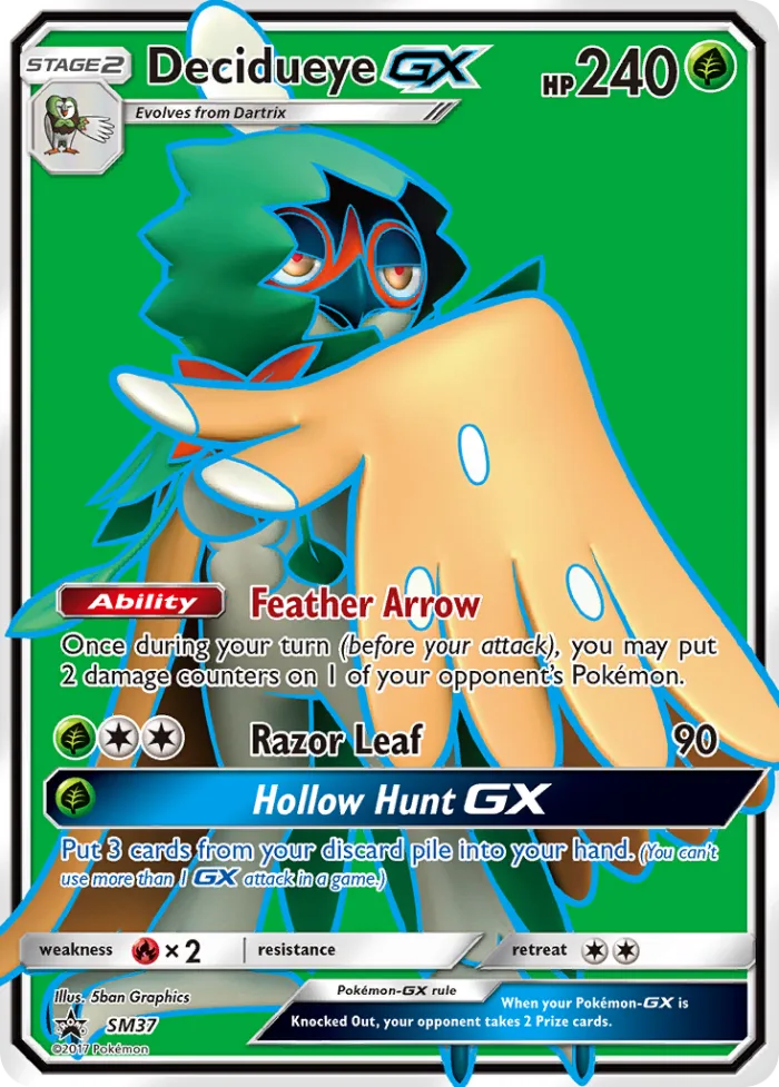 Decidueye-GX #SM37 SM Black Star Promos Pokemon card
