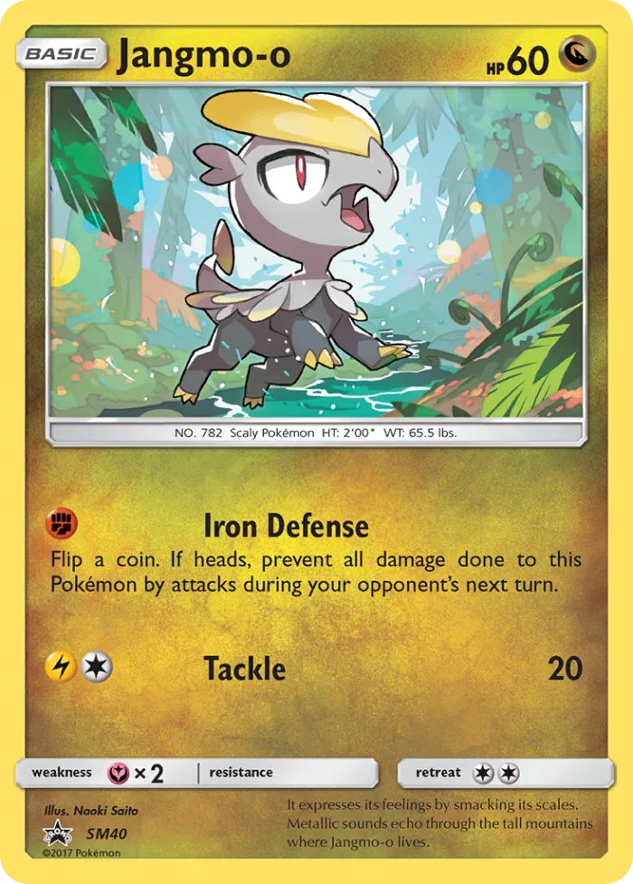 Jangmo-o #SM40 SM Black Star Promos Pokemon card