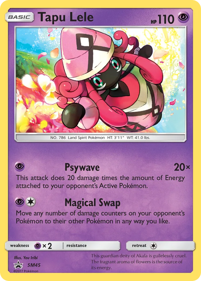 Tapu Lele #SM45 SM Black Star Promos Pokemon card
