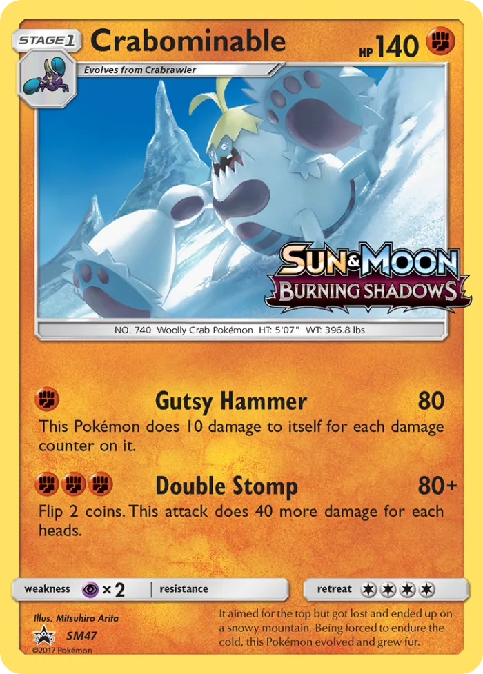 Crabominable #SM47 SM Black Star Promos Pokemon card