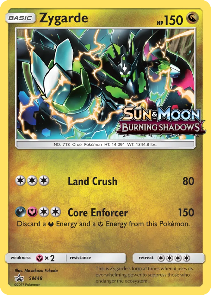 Zygarde #SM48 SM Black Star Promos Pokemon card