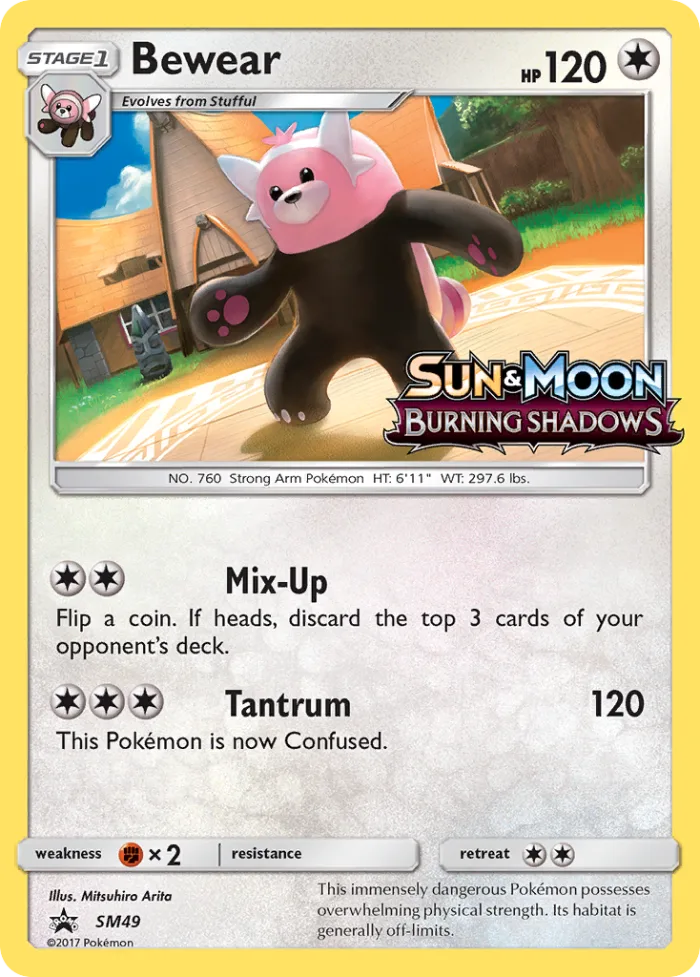 Bewear #SM49 SM Black Star Promos Pokemon card