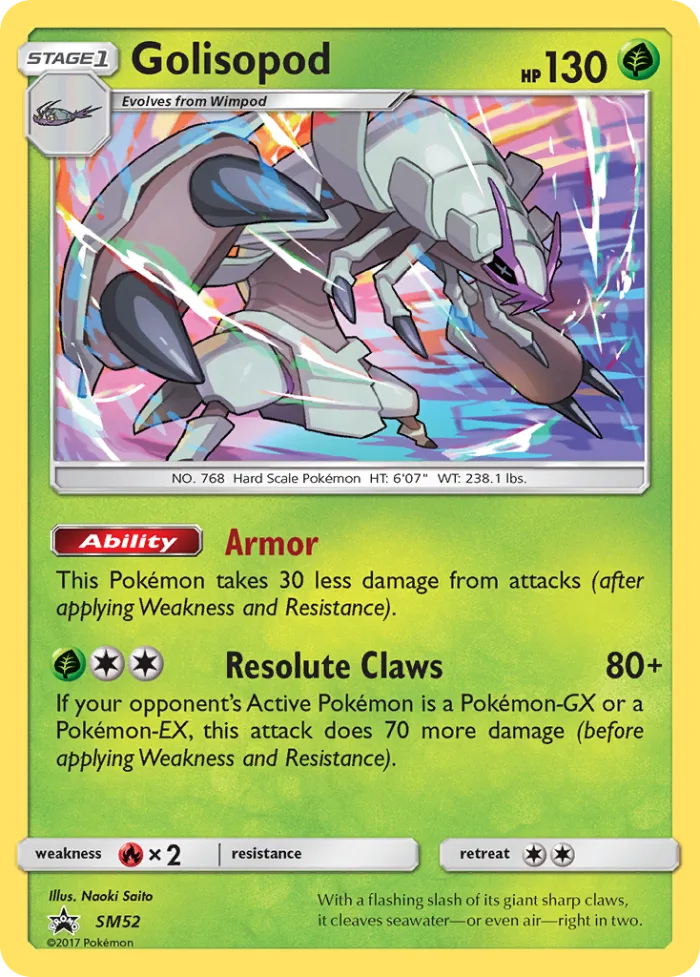 Golisopod #SM52 SM Black Star Promos Pokemon card