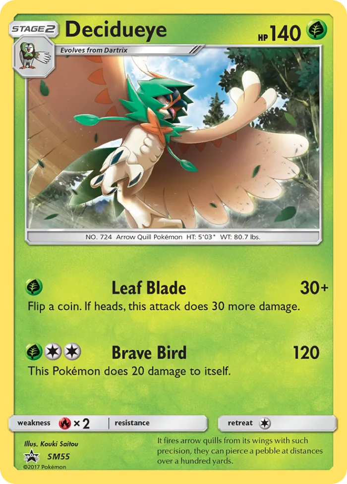 Decidueye SM Black Star Promos card