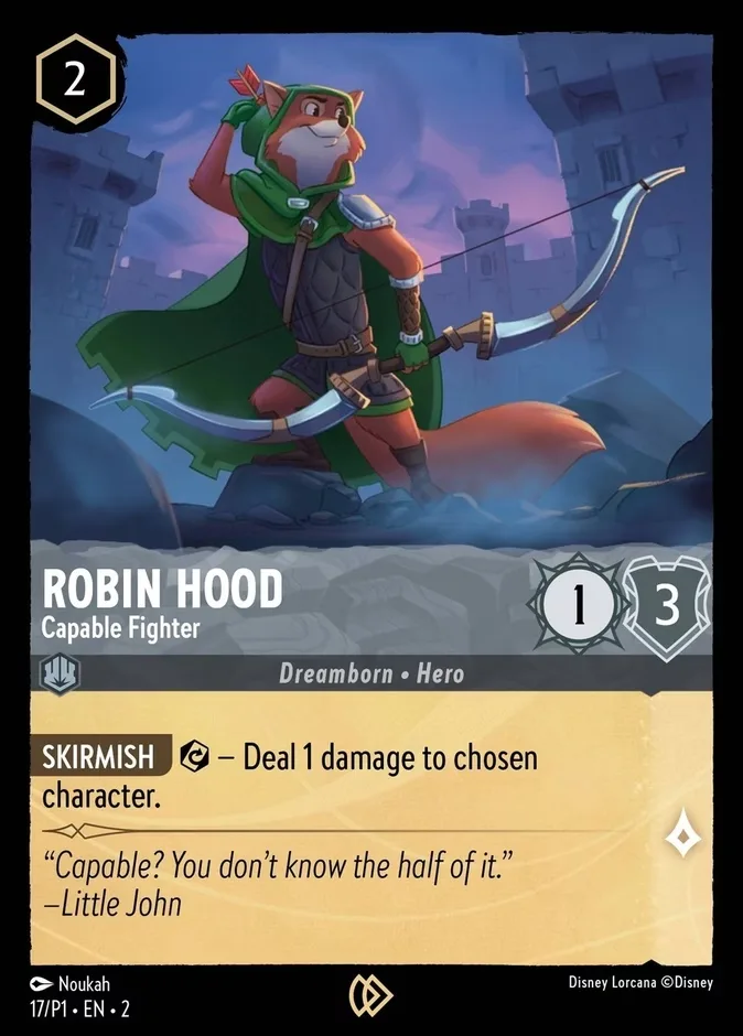 Robin Hood #17 Promo Set 1 Disney Lorcana card
