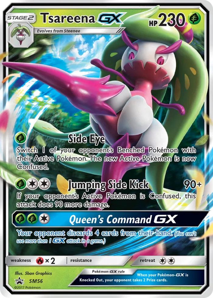 Tsareena-GX #SM56 SM Black Star Promos Pokemon card