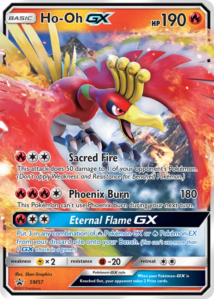 Ho-Oh-GX #SM57 SM Black Star Promos Pokemon card