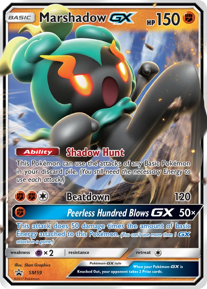 Marshadow-GX #SM59 SM Black Star Promos Pokemon card