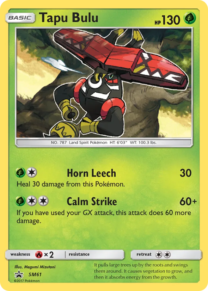 Tapu Bulu #SM61 SM Black Star Promos Pokemon card