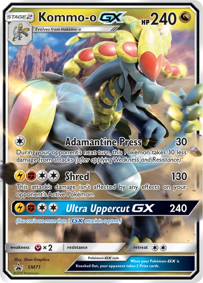 Kommo-o-GX #SM71 SM Black Star Promos Pokemon card