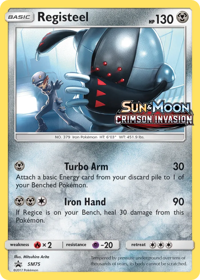 Registeel #SM75 SM Black Star Promos Pokemon card
