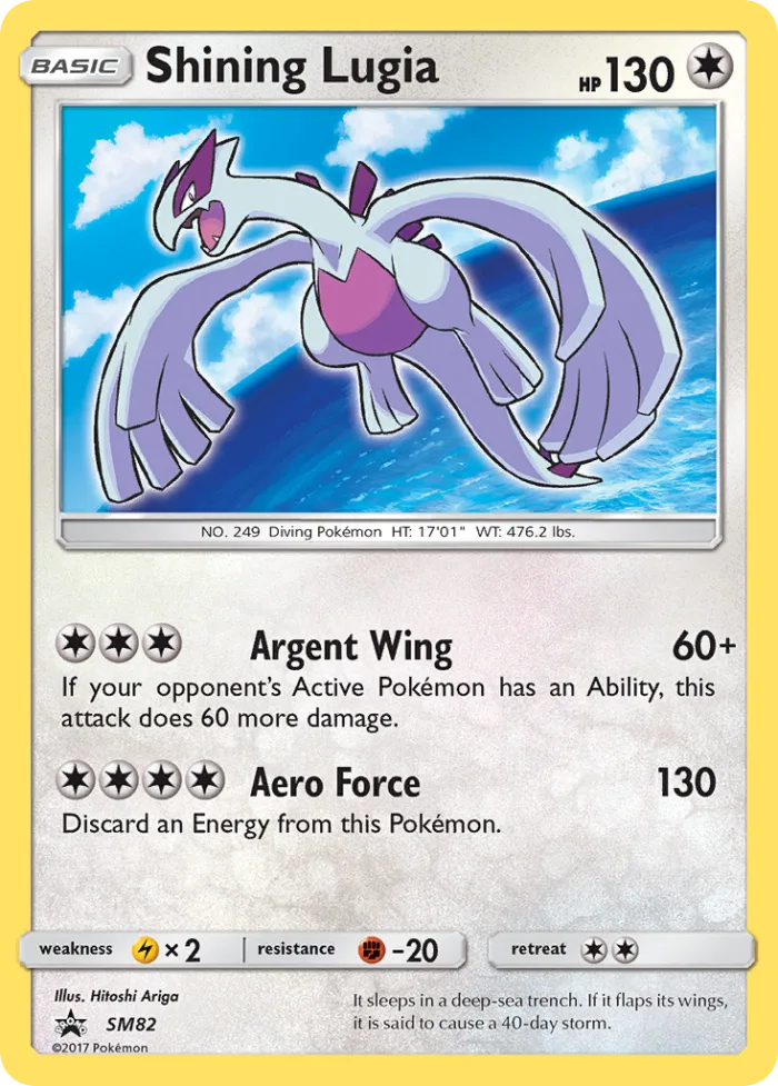 Shining Lugia #SM82 SM Black Star Promos Pokemon card