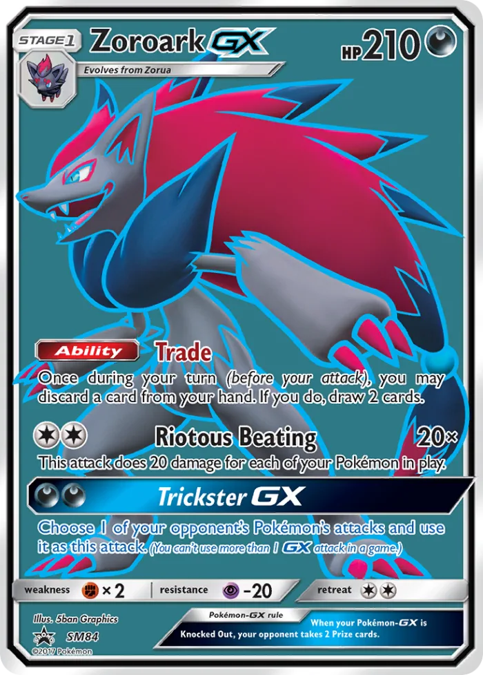Zoroark-GX #SM84 SM Black Star Promos Pokemon card