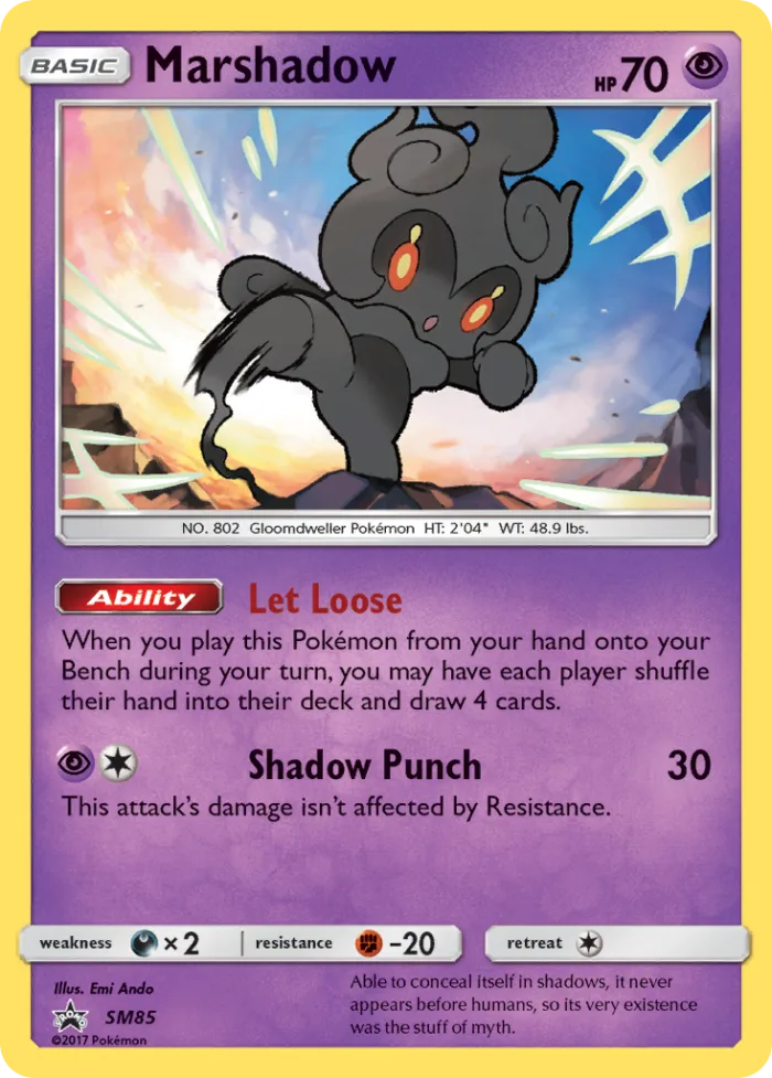 Marshadow #SM85 SM Black Star Promos Pokemon card