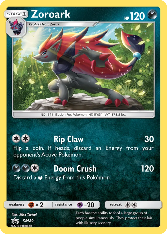 Zoroark #SM89 SM Black Star Promos Pokemon card