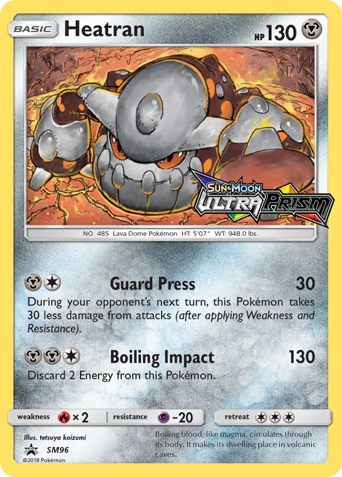 Heatran #SM96 SM Black Star Promos Pokemon card