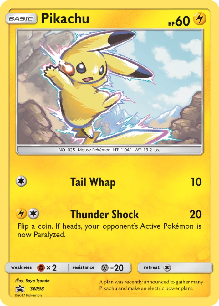 Pikachu #SM98 SM Black Star Promos Pokemon card