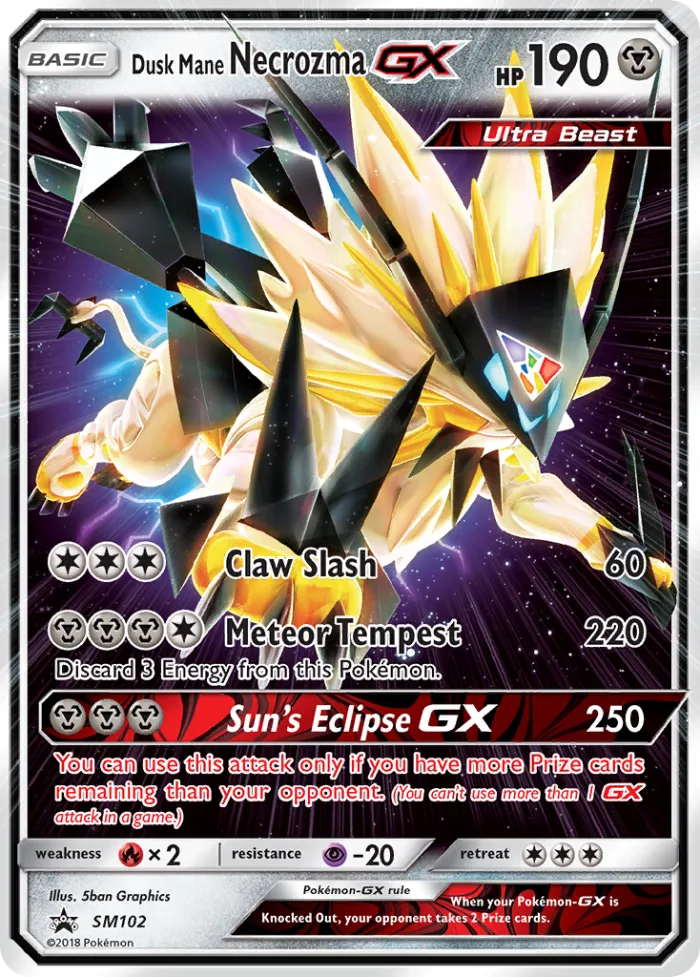 Dusk Mane Necrozma-GX #SM102 SM Black Star Promos Pokemon card