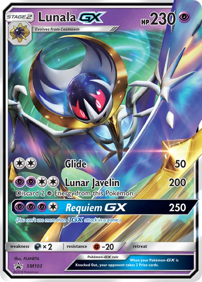 Lunala-GX #SM103 SM Black Star Promos Pokemon card