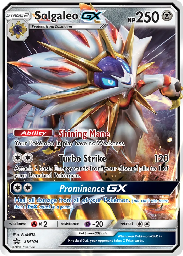 Solgaleo-GX #SM104 SM Black Star Promos Pokemon card