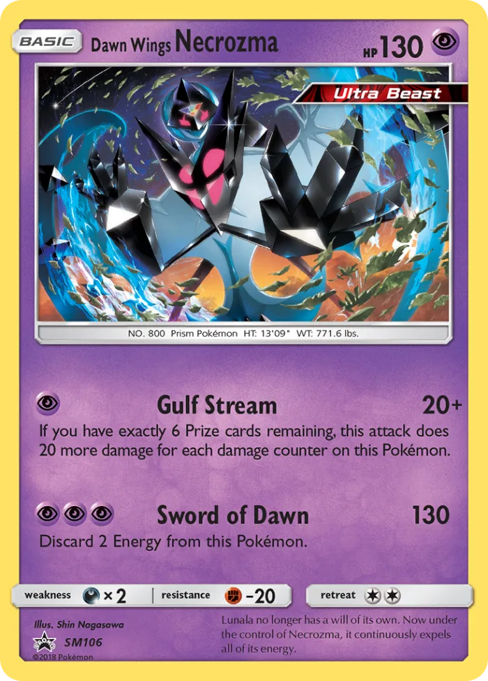 Dawn Wings Necrozma #SM106 SM Black Star Promos Pokemon card